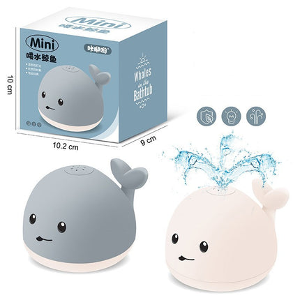 Water Spray Whale Bath Toy with Electric Lights and Music