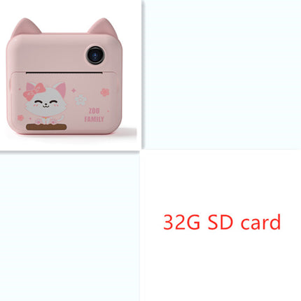 Kids Printable Digital Camera – 1080P Children’s Dual-Lens Camera with Instant Thermal Printing & Accessories