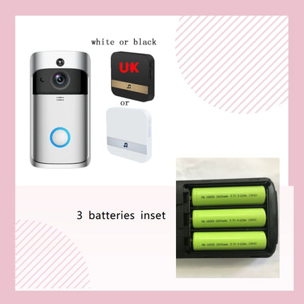 Smart WiFi Video Doorbell – 720P HD Camera with PIR Motion Detection & Two-Way Audio