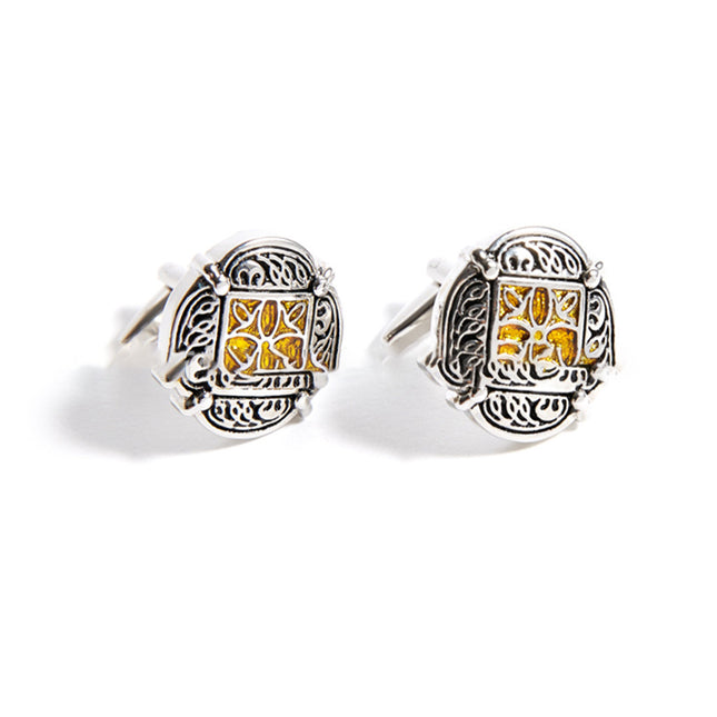 Vintage Square Copper Men's Cufflinks