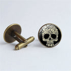 European and American Style Round Alloy Cufflinks