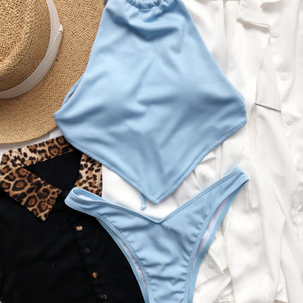 Women’s High-Waist Sexy Bikini Set – Quick-Dry Stretch Swimwear