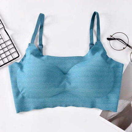 Seamless Vest-Style Full Cup Bra – Traceless Breathable Comfort Fit