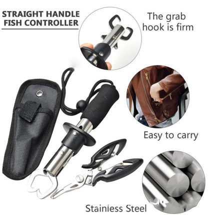 Stainless Steel Fishing Grip & Scissors Set – Multi-Tool Accessory Kit
