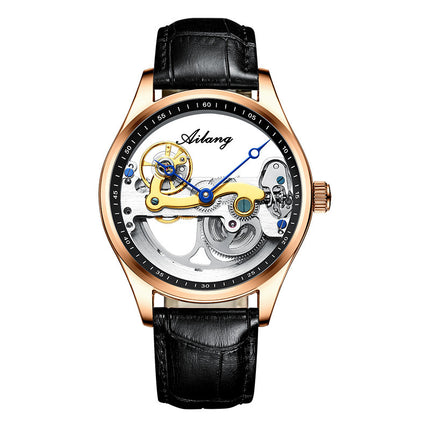 Men’s Luminous Mechanical Sports Watch – 30M Waterproof, Stainless Steel Case, Silicone/Leather/Steel Strap