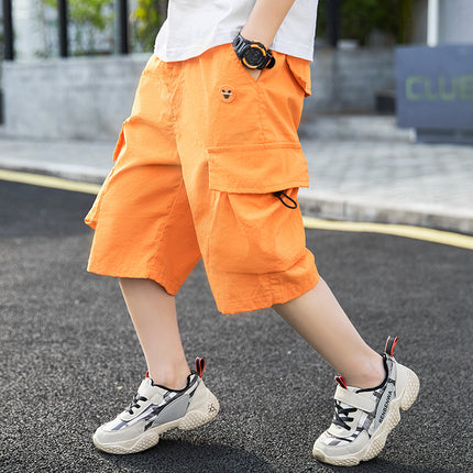 Boys' Mid-Waist Nylon Shorts