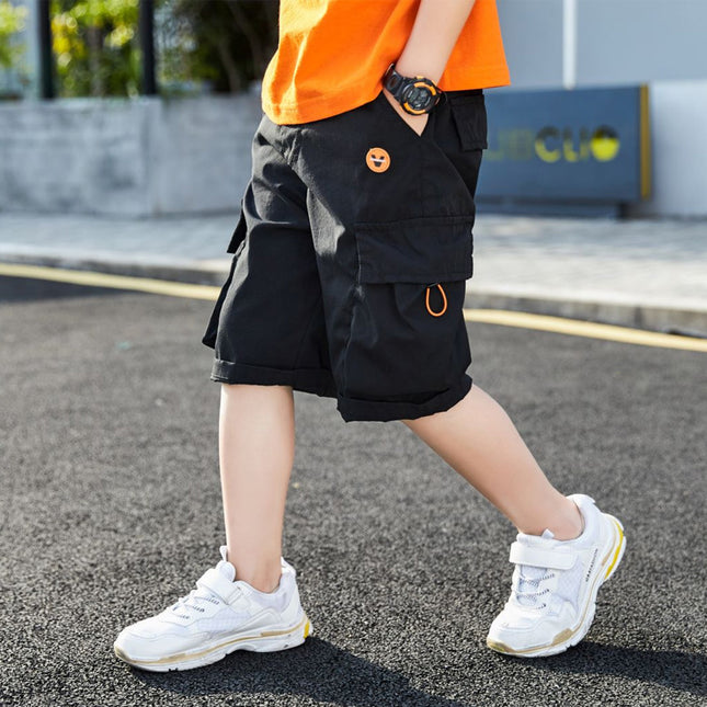 Boys' Mid-Waist Nylon Shorts
