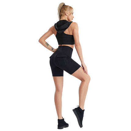Women's 2-Piece Sports Set – Moisture-Wicking Vest & Shorts