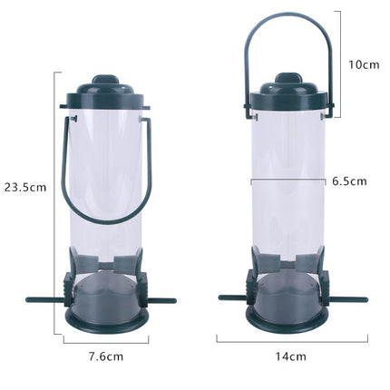 Pet Bird Feeder – Hanging Plastic Feed Station & Outdoor Garden Food Dispenser