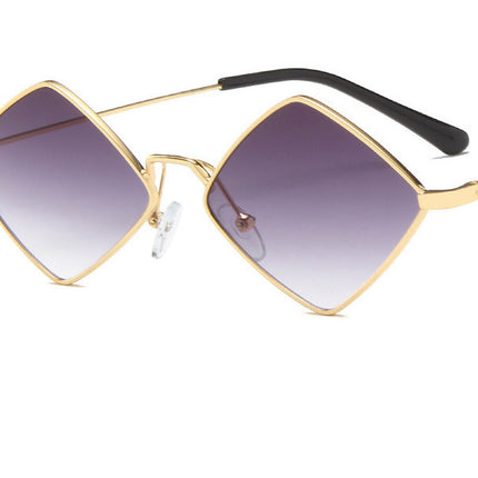 Trendy Mirror Gradient UV400 Metal Frame Sunglasses