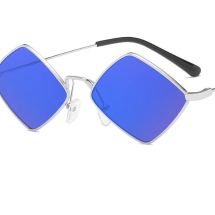 Trendy Mirror Gradient UV400 Metal Frame Sunglasses