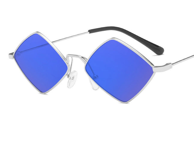 Trendy Mirror Gradient UV400 Metal Frame Sunglasses