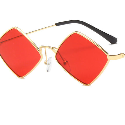 Trendy Mirror Gradient UV400 Metal Frame Sunglasses