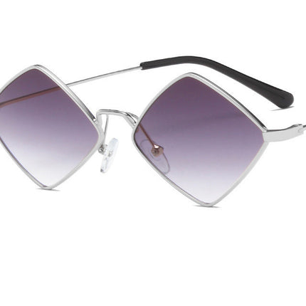 Trendy Mirror Gradient UV400 Metal Frame Sunglasses