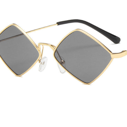 Trendy Mirror Gradient UV400 Metal Frame Sunglasses