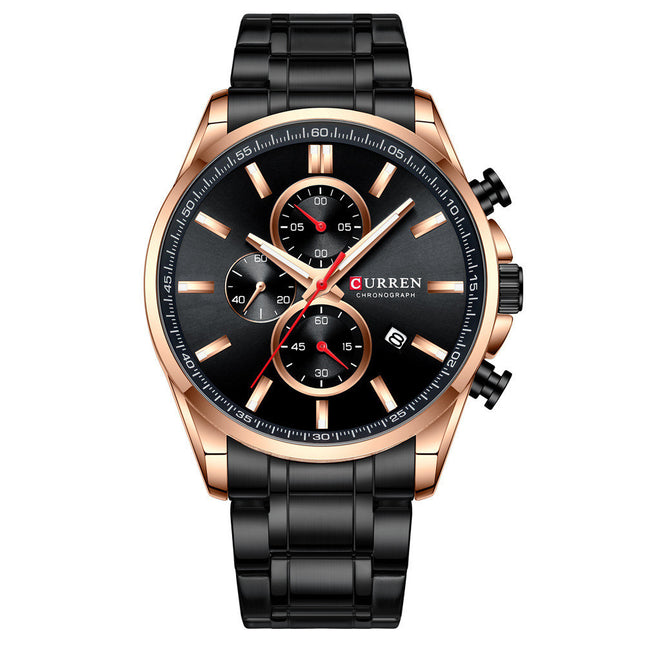 Quartz Sports Watch with Spiral Crown