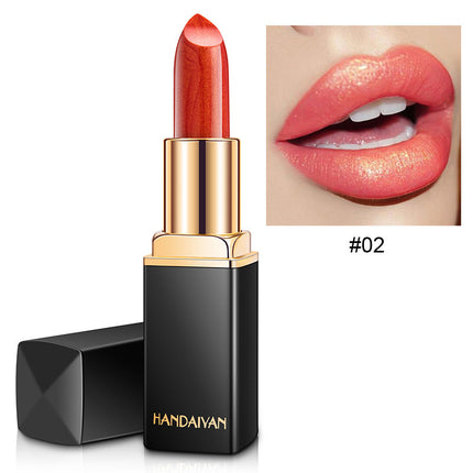 Handaiyan Shiny Metallic Lipstick – Pearlescent Temperature-Change Gilt Lip Gloss