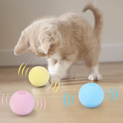 Interactive Sound Cat Toy Ball – Touch-Activated with Optional Catnip Slot