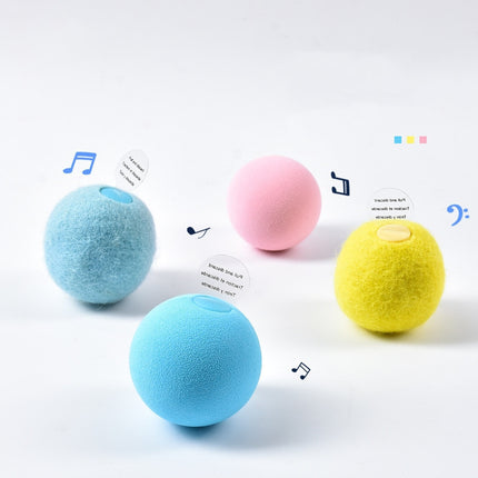 Interactive Sound Cat Toy Ball – Touch-Activated with Optional Catnip Slot