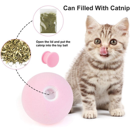 Interactive Sound Cat Toy Ball – Touch-Activated with Optional Catnip Slot