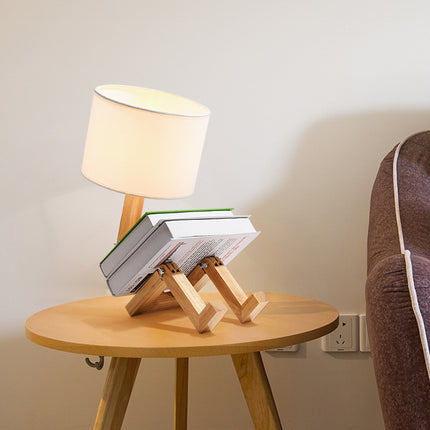 Modern Fabric LED Table Lamp – Minimalist Style