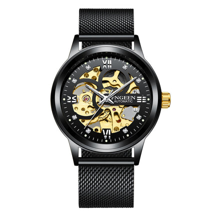 Men's Business Mechanical Watch with Stainless Steel Strap