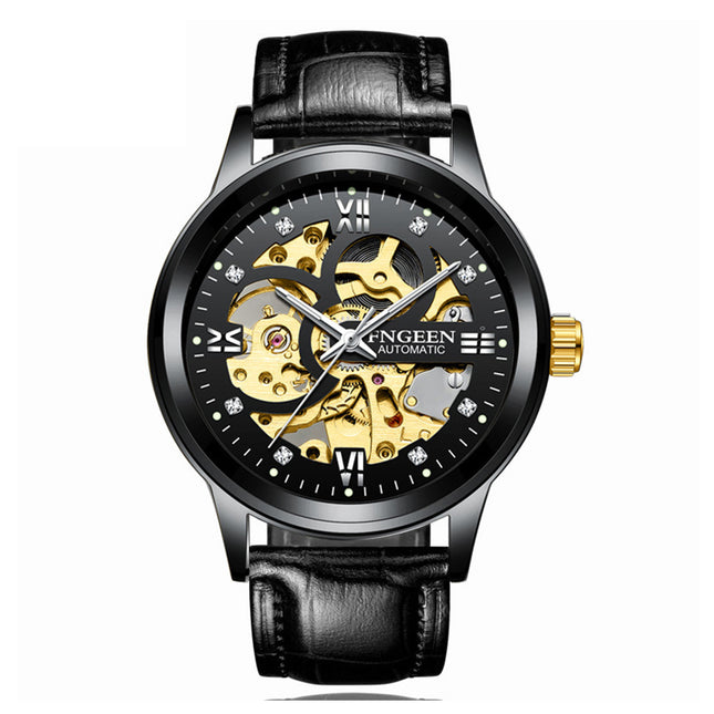 Men's Business Mechanical Watch with Stainless Steel Strap