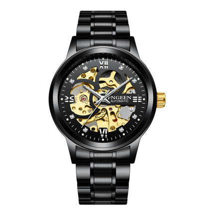 Men's Business Mechanical Watch with Stainless Steel Strap