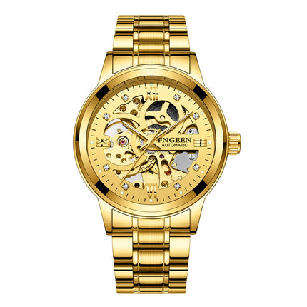Men's Business Mechanical Watch with Stainless Steel Strap