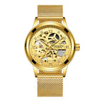 Golden mesh belt