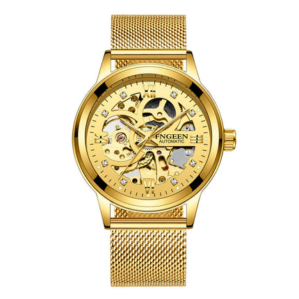 Men's Business Mechanical Watch with Stainless Steel Strap