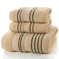Pure Cotton Towel & Bath Towel Set – Soft Skin-Friendly Yarn-Dyed Towels