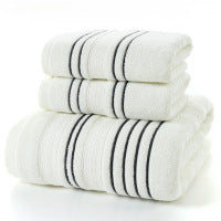 Pure Cotton Towel & Bath Towel Set – Soft Skin-Friendly Yarn-Dyed Towels