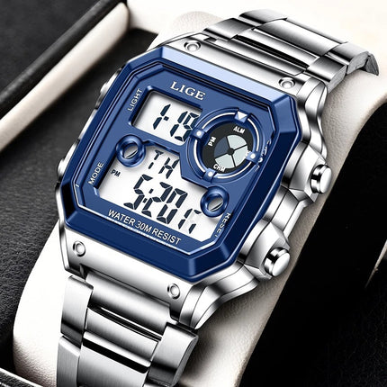 Casual Digital Watch with Luminous Display and Multiple Functions