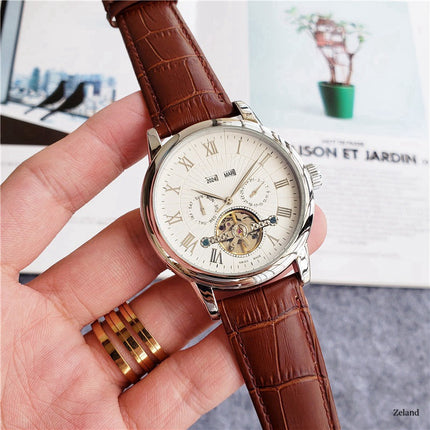 Men’s Mechanical Five-Hand Watch – Tourbillon-Style Casual Fashion Timepiece