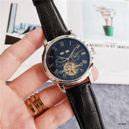 Men’s Mechanical Five-Hand Watch – Tourbillon-Style Casual Fashion Timepiece