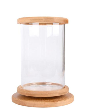 Mini Bamboo Frame Glass Fish Tank