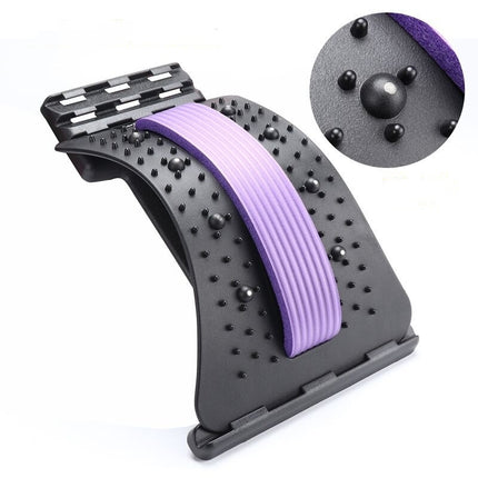 Adjustable Magnetic Back Massager – Lumbar Stretcher & Pain Relief Device