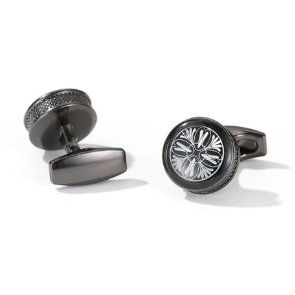 Simple Alloy Geometric Cufflinks for Men