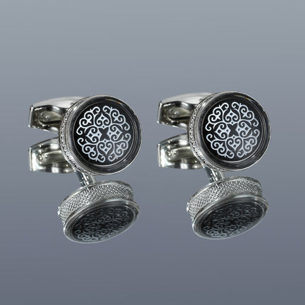 Simple Alloy Geometric Cufflinks for Men