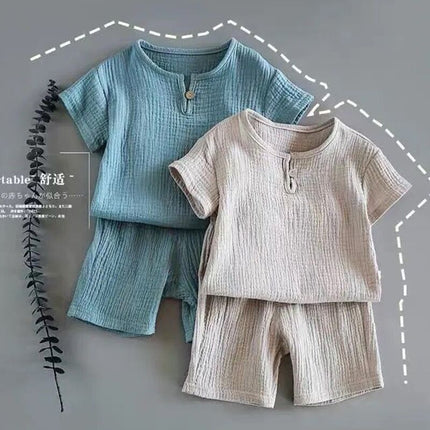 Children's Cotton Casual Two-Piece Suit