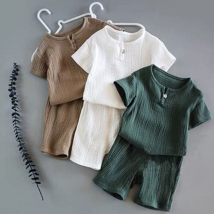 Children's Cotton Casual Two-Piece Suit