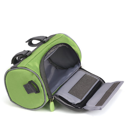 Rainproof Bicycle Handlebar Phone Bag – Multi-Function Front Storage Bag with Touchscreen Window