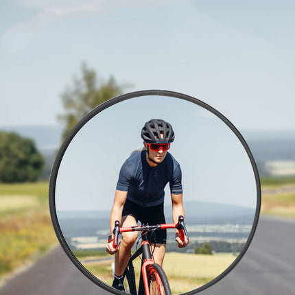 Universal Bicycle Handlebar Rearview Mirror – 360° Adjustable Wide-Angle Convex Mirror