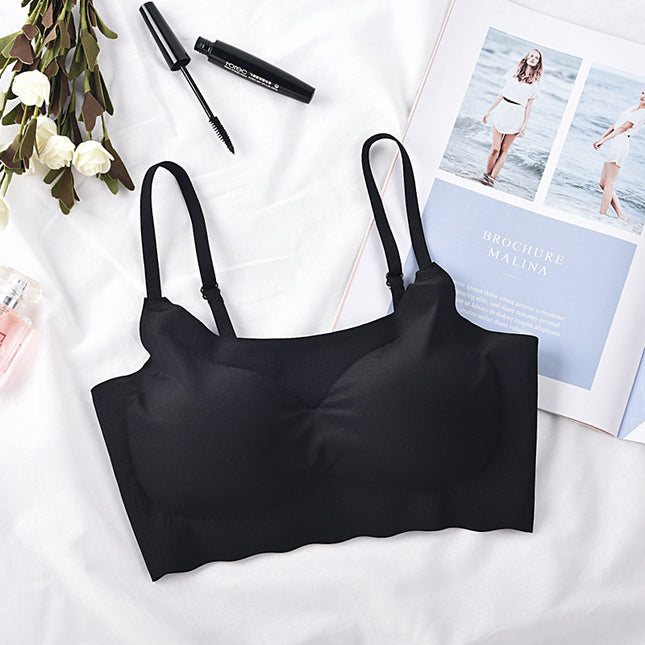 Seamless Vest-Style Full Cup Bra – Traceless Breathable Comfort Fit