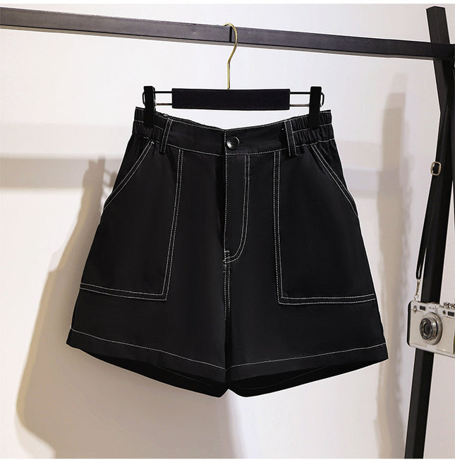Casual Plus-Size Cotton Shorts