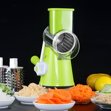 Manual Vegetable Cutter – ABS Body with Stainless Steel Blades (Blue/Green/Red)