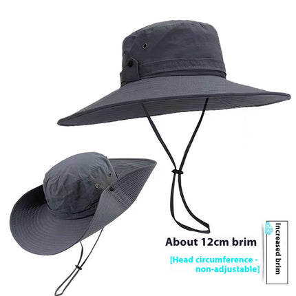 Cotton and Linen Fisherman’s Hat with Flame Detail