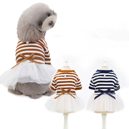 Cotton Teddy Bear Small Dog Pet Skirt