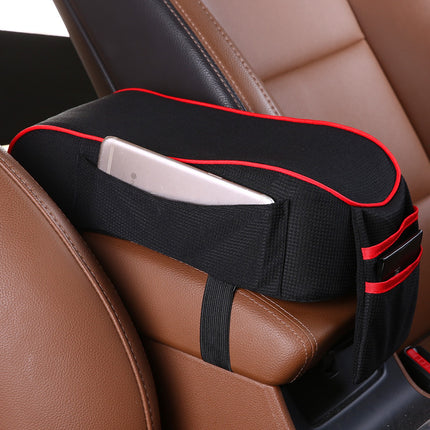 Sports Fabric Car Armrest Box Pad – Universal Console Cushion